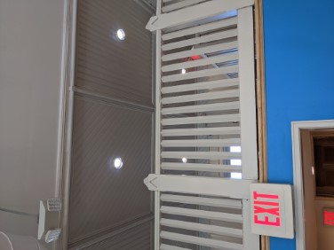 mezzanine view from downstairs